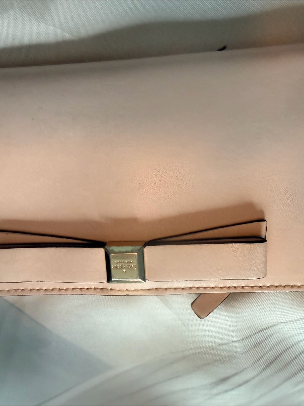kate spade Blush Pink Tote with Gold Plaque and wallet - Picture 10 of 12